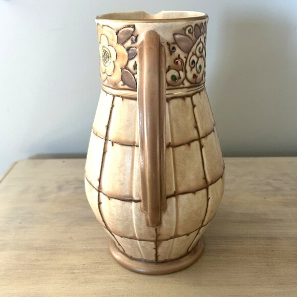 Charlotte Rhead Art Deco Bursley Ware Trellis Pattern Jug england - Picture 2 of 11